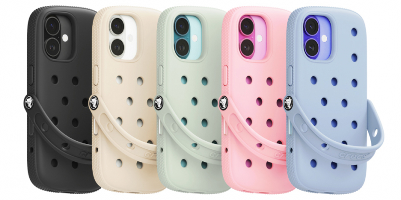 Для iPhone вышли официальные чехлы Crocs &mdash; с отверстиями под джибитсы и фирменной пуговкой