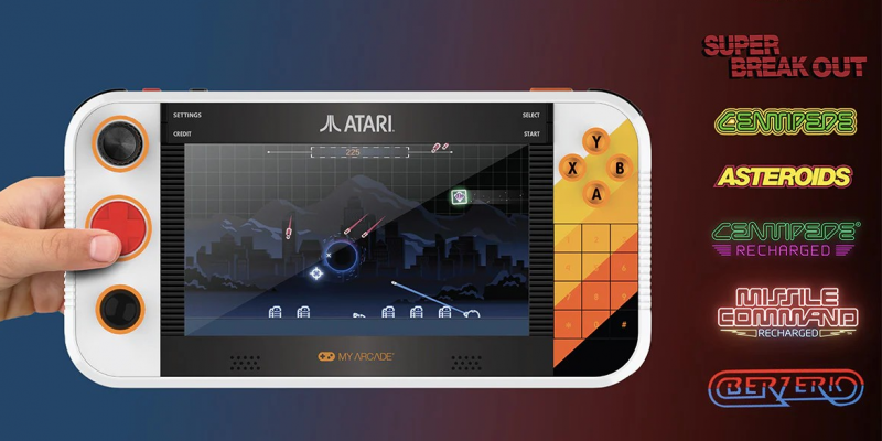 Представлена портативная ретро-консоль Atari Gamestation Go с умной подсветкой