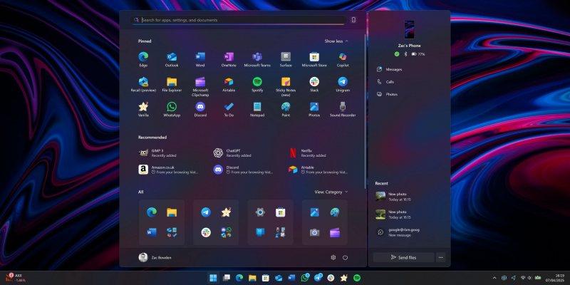 Windows 11 получила обновлённое меню &laquo;Пуск&raquo; &mdash; с настраиваемым макетом и анимацией